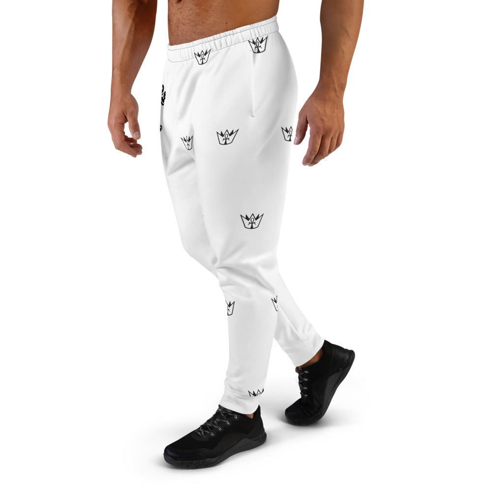 C.A White Multi Crown Joggers