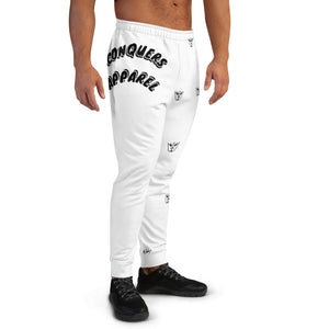 C.A White Multi Crown Joggers