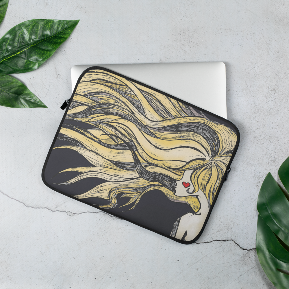 Flowing Hair Laptop Sleeve