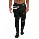 Black Multi Crown Joggers