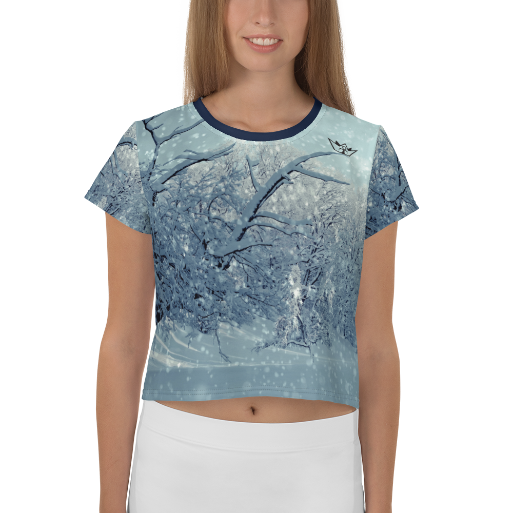 Cold Summer Print Crop Tee