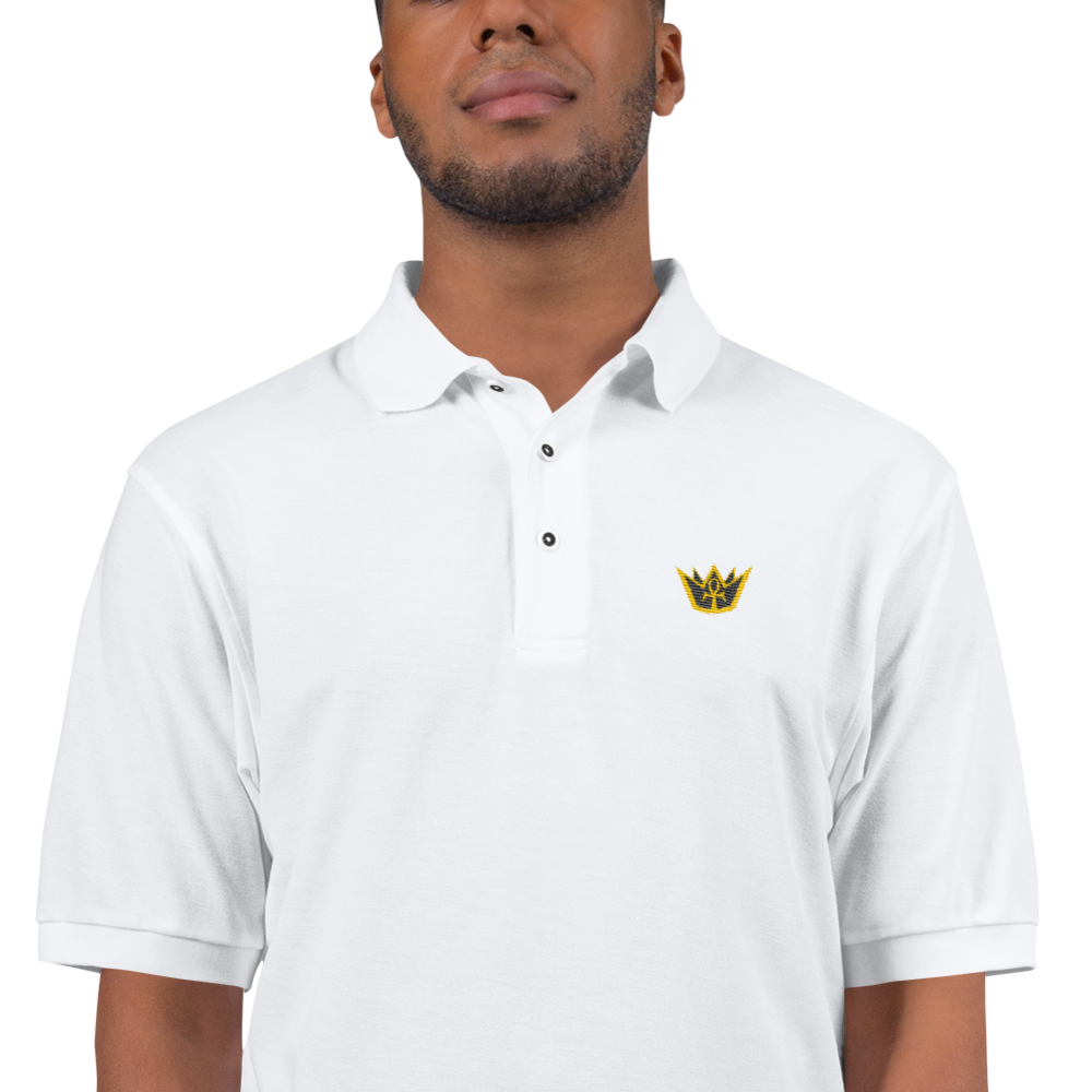 Crowned King Embroidered Polo Shirt