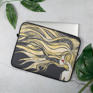 Flowing Hair Laptop Sleeve