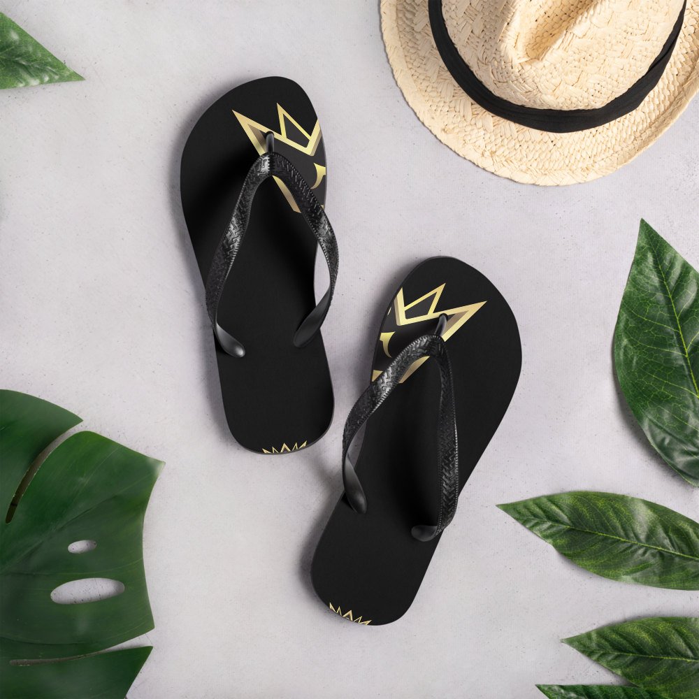 Crowned King Flip-Flops