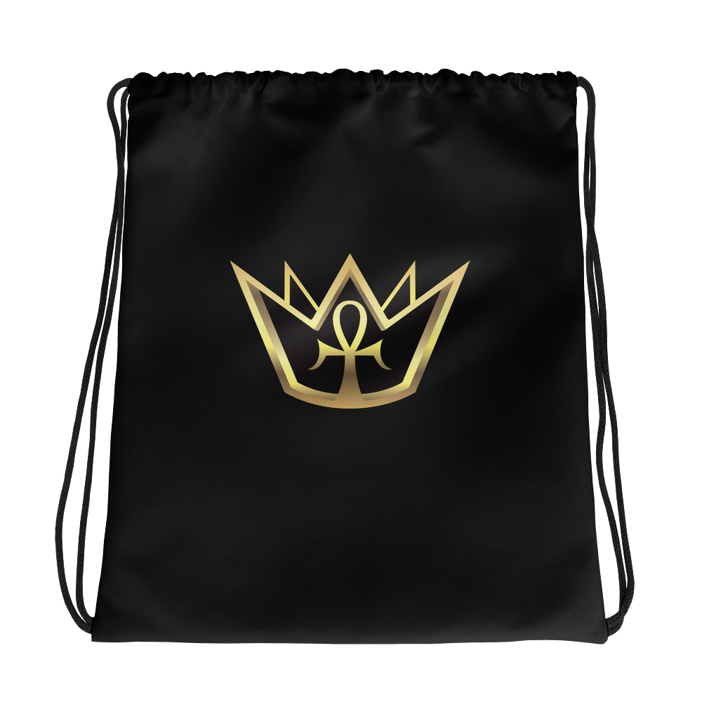 BlackDrawstring bag