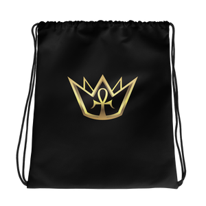 BlackDrawstring bag