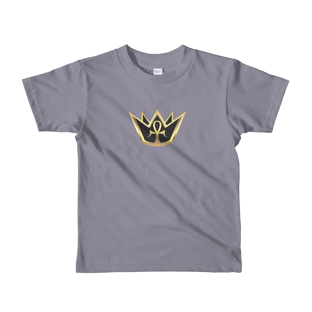 Crowned King Short sleeve kids t-shirt