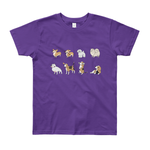 Multi Dog Youth Short Sleeve T-Shirt