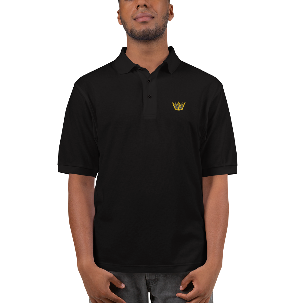 Crowned King Embroidered Polo Shirt