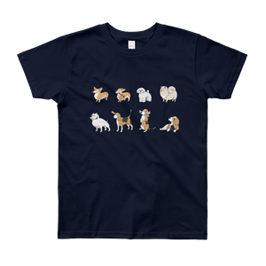 Multi Dog Youth Short Sleeve T-Shirt