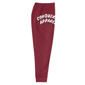 Burgundy Crowned Joggers