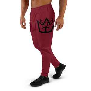 Burgundy Crowned Joggers